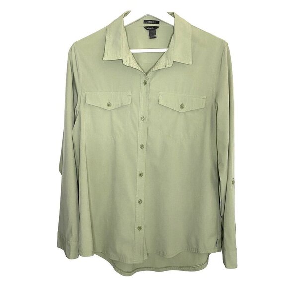 Eddie Bauer Departure 2.0 Button Front Shirt Size M Gorpcore Outdoor Hiking - Picture 3 of 11